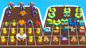 EPIC BANANA RUN MERGE MASTER VS MERGE ABC LORE LETTER RUN - Battles GamePlay - iOS, Android Part 2