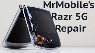 Repairing MrMobile's Busted Motorola Razr 5G - Feat. Michael Fisher