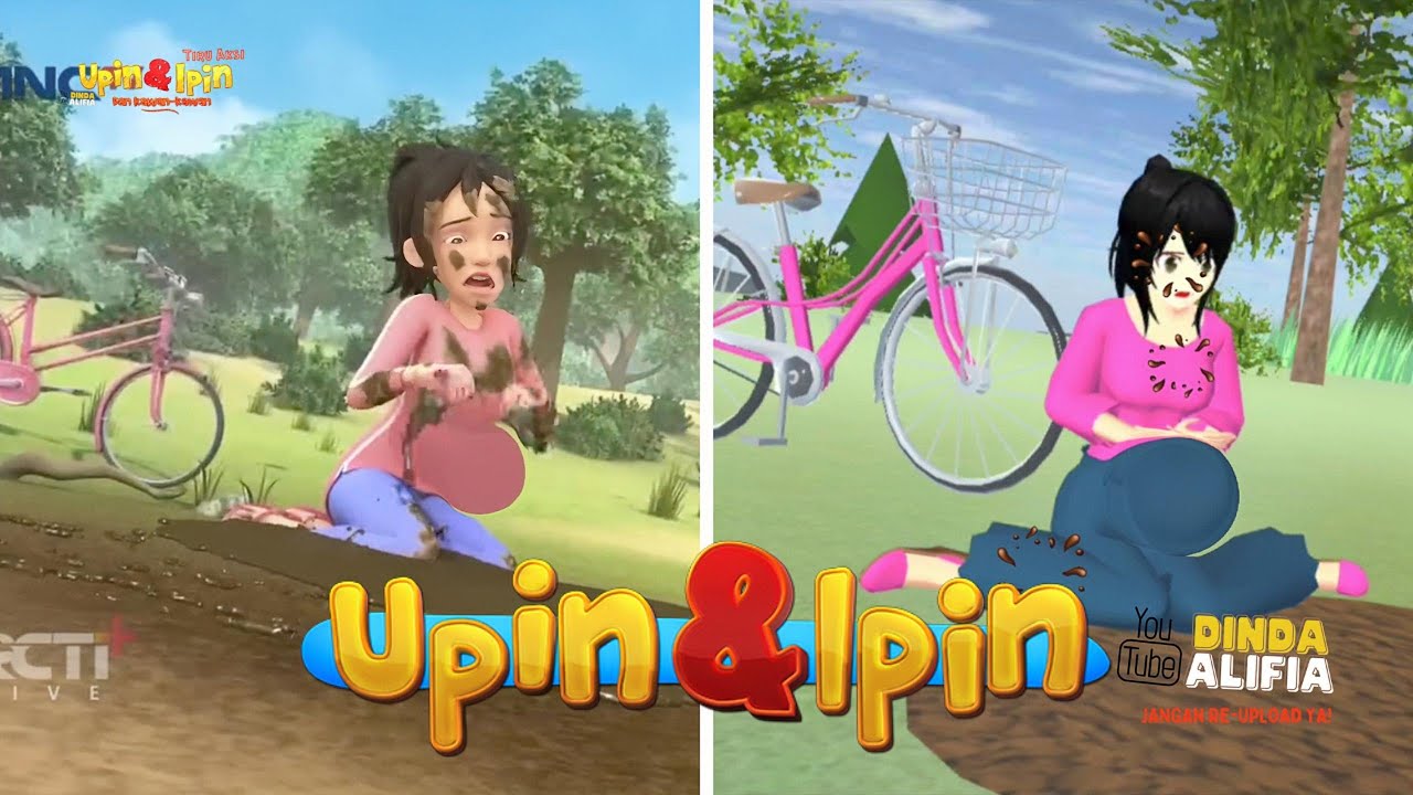 Upin Ipin Pokok Kenangan Kak Ros Jatuh | Upin & Ipin Terbaru 2025 | Sakura Simulator