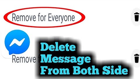 Delete Facebook Conversation From Both Side 2023