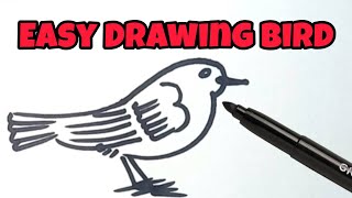 Easy Drawing Bird