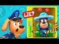 Lie detector hat  educational cartoons for kids  sheriff labrador