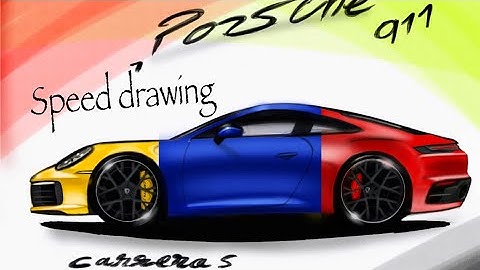 Digital Speed Drawing Porsche 911 Carrara S — Autodesk SKETCHBOOK