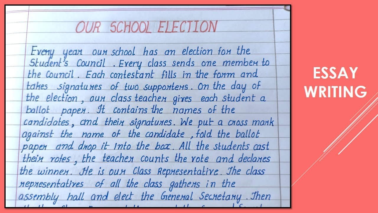 importance of election in school essay