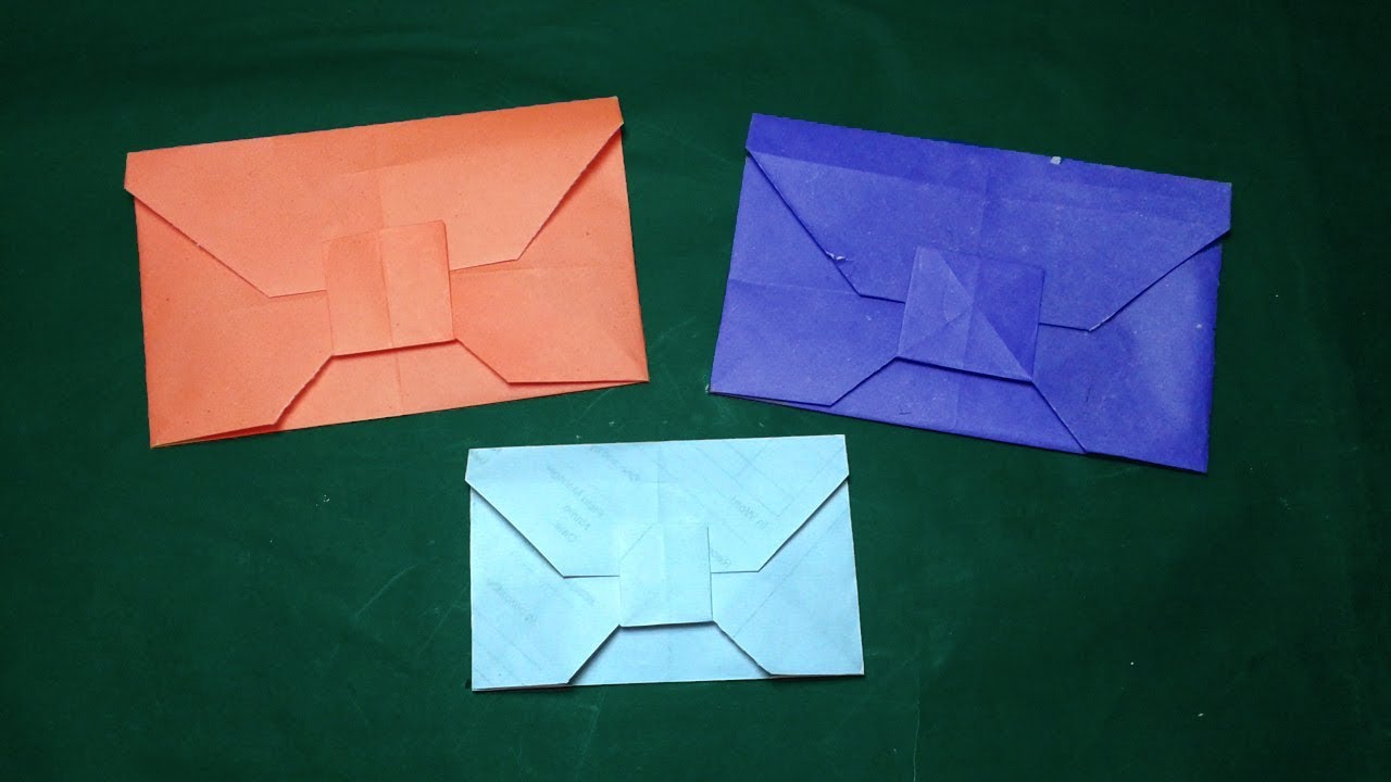 DIY-How to Make a Paper Envelope Easy origami instructions step by step