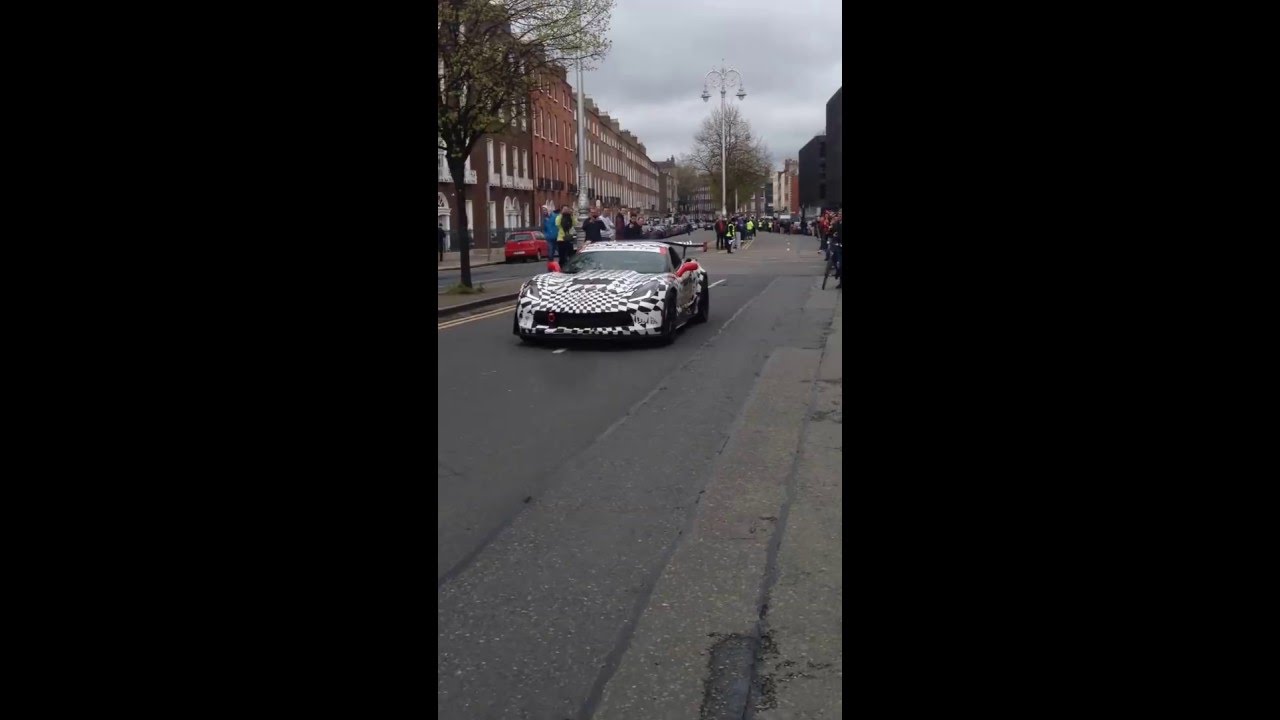 Gumball 3000 Dublin 2016 - Corvette Burnout