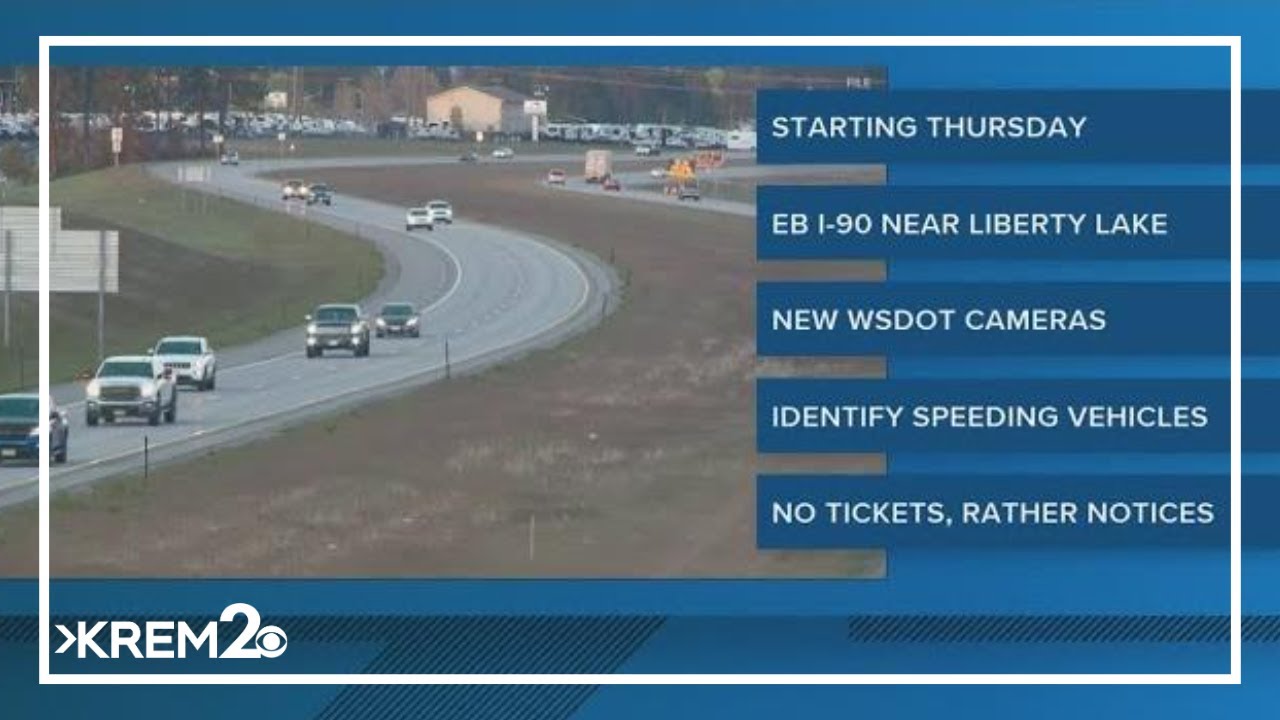 NO 518ー写真の通りです。 WSDOT speed cameras to go on I-90 near Liberty Lake - YouTube