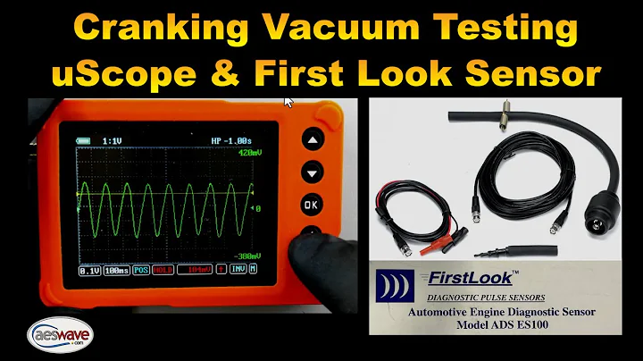 Oscilloscope Testing Cranking Vacuum with the uScope and the FirstLook Diagnostic Pulse Sensor.