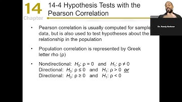 Elementary Statistics Chapter 14 (Part 2): Hypothesis Testing for Correlation and Alternatives