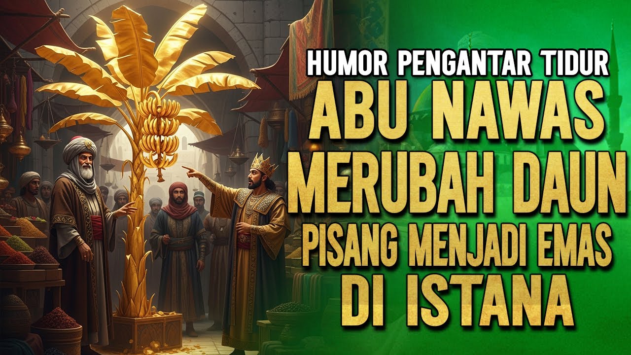 ABU NAWAS MERUBAH DAUN PISANG MENJADI EMAS DI ISTANA || KISAH ABU NAWAS PENGATAR TIDUR