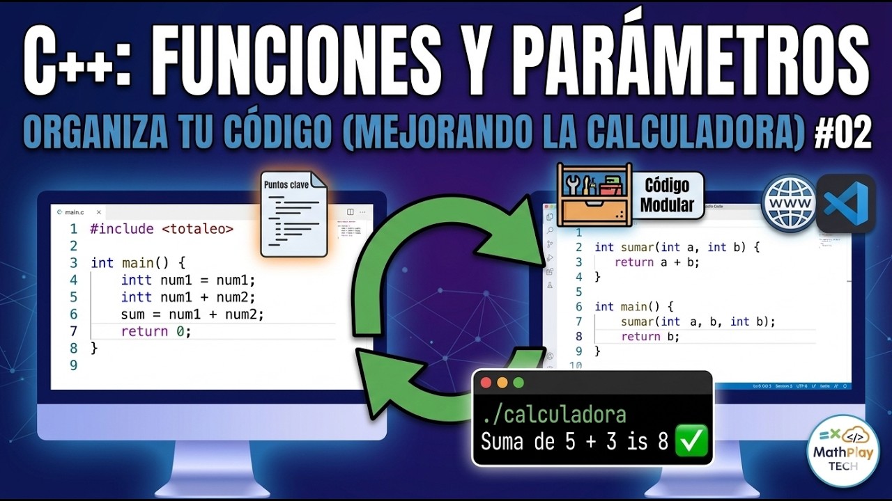 C++: Funciones y Parámetros en 5 Minutos #02 - YouTube