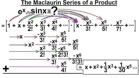 Calculus 2: Infinite Sequences and Series (78 of 86) The Maclaurin Series of a Product