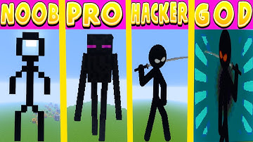 Minecraft Pixel Battle NOOB vs PRO vs HACKER vs GOD FNF Stickman