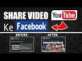 CARA SHARE VIDEO YOUTUBE KE FACEBOOK || THUMBNAIL PENUH / FULL SCREEN