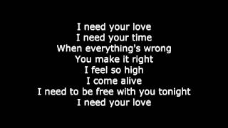 Calvin Harris - I need your love (letra de canción/song lyrics)