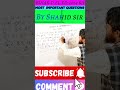 BIHAR D EL ED MOST IMPORTANT QUESTION BY SHAHID SIR Viral Trending Mathstricks Youtube Shahid SIR 