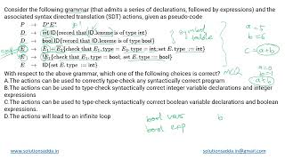 Famous GATE 2021 SET-1 | CD | SYNTAX DIRECTED GRAPH |GATE TEST SERIES | SOLUTIONS ADDA | EXPLAINED BY POOJA Net Worth