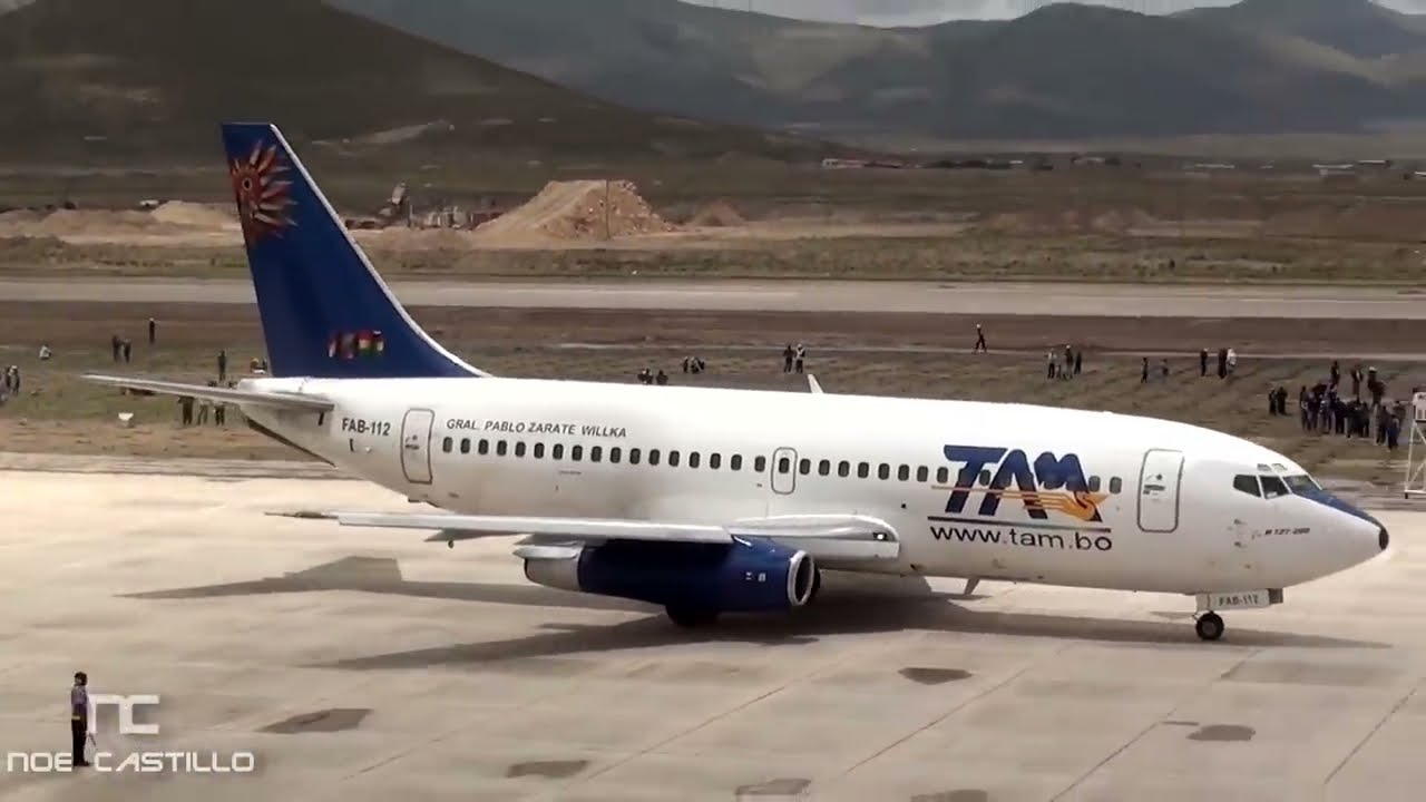 Inauguración Aeropuerto de Oruro, Bolivia con Evo Morales. AVIACIÓN CLÁSICA 727, 737, C130 y más