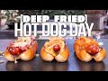 DEEP FRIED HOT DOG DAY (THREE OF THE BEST YOU&#39;LL EVER HAVE!) | SAM THE COOKING GUY