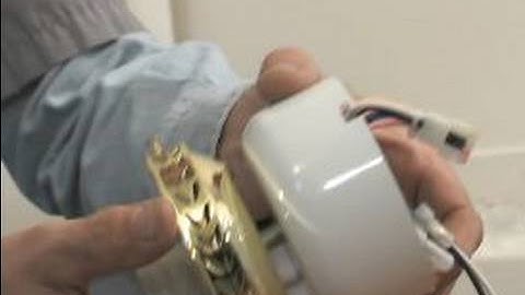 How to Install a Ceiling Fan : Preparing Light Kit for Ceiling Fan Installation