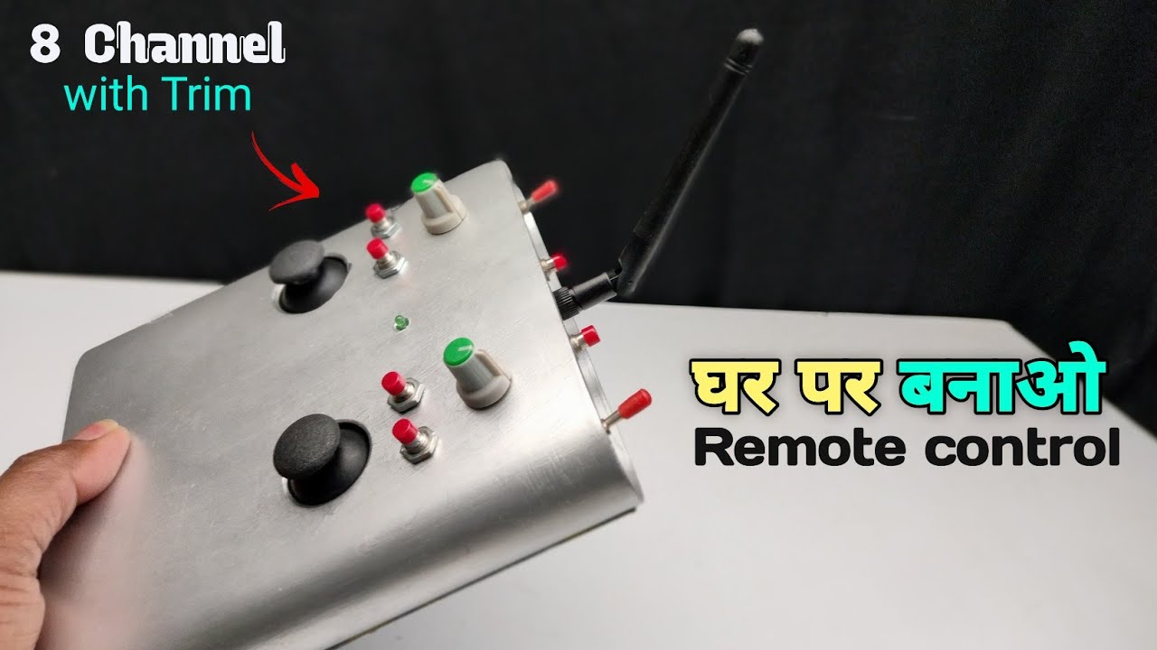 How to make 2.4 Ghz transmitter and receiver rc remote control kaise banaye diy redio control kaise 