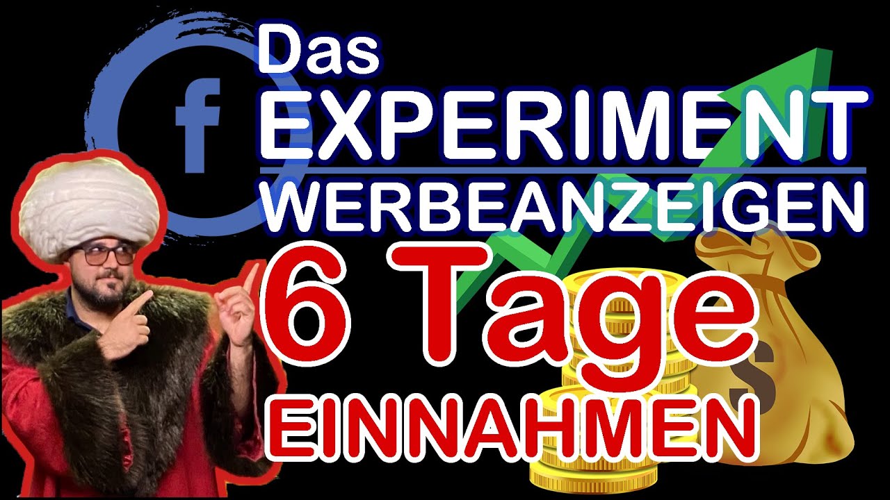 New Facebook Werbung schalten im Selbstexperiment - Werbeausgaben \u0026 Umsatz nach 6 Tagen #Experiment