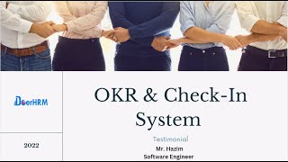 Software Engineer's OKR & Check-In System Testimonial | DoerHRM Software | HR software screenshot 5