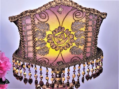 Making a Victorian Lampshade & Antique Lamp  - Deco Rose by Crystal Hayes at Elegance Lamps