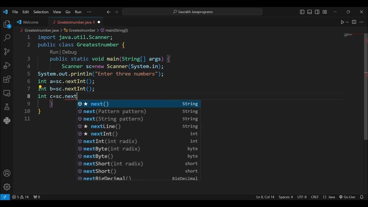 How to find greatest number program in java. how to find greatest ...
