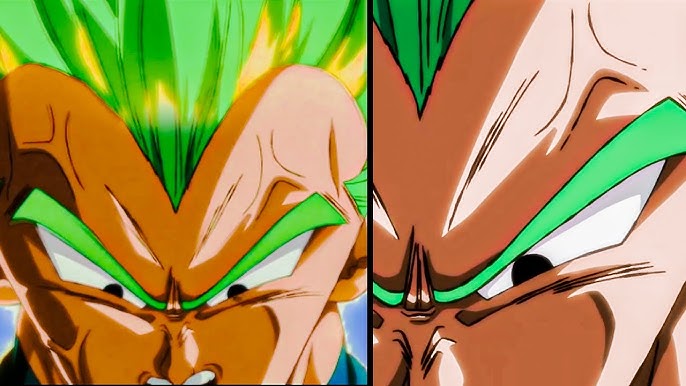 Why Does Goku and Vegeta Hair Always turn Green against Broly ? -  Screenshot from Legendary Super Saiyan and Broly Movies : r/dbz