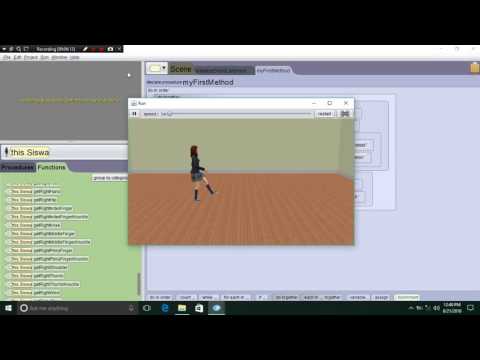 Alice 3.2: Tutorial Membuat Obyek Manusia Berjalan