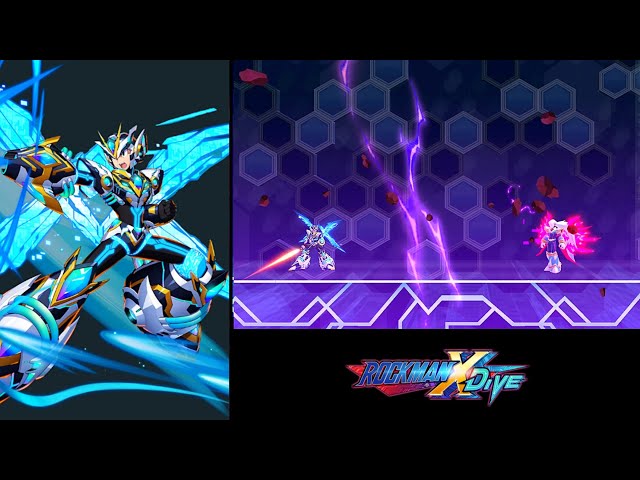 Next Dive Armor X vs Boss ViA■ True Form「 Mega Man X Dive 」 class=