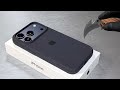 iPhone 17 Pro Deep Blue Unboxing + Silicone Case Deep Blue - Aesthetic ASMR