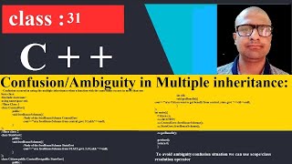 31 Confusion in multiple inheritance, Hybrid inheritance zoom | C++ Programming Tutorial for beginn by tech fort 17 views 3 years ago 39 minutes