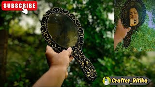 Vintage mirror design l Mirror design making with clay