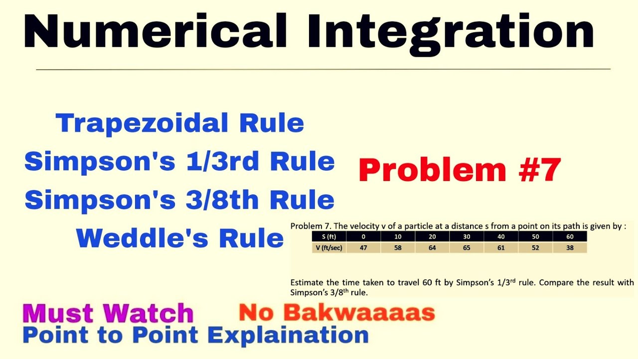 7-numerical-integration-trapezoidal-simpson-s-1-3-and-3-8-weddle-s