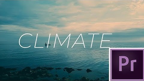 TRANSPARENT movie TITLE, INTRO or TEXT tutorial for Premiere PRO