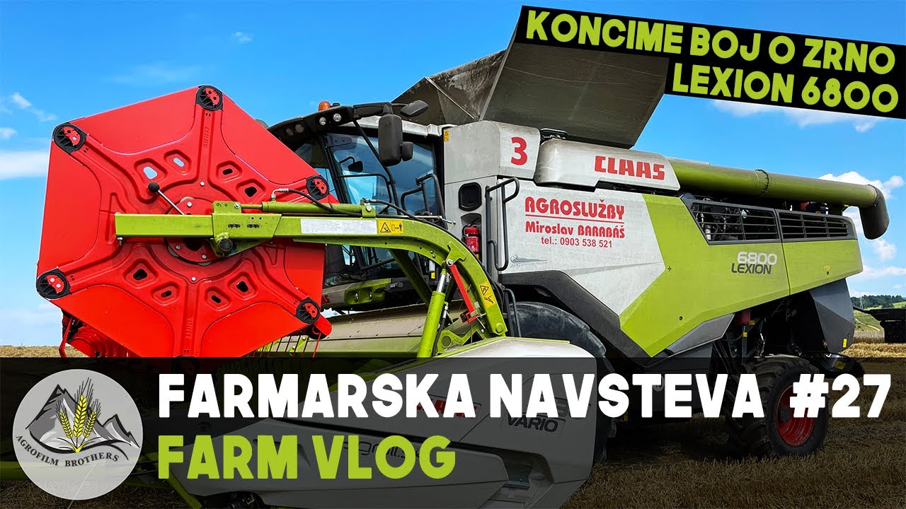 Končíme BOJ O ZRNO 2021 [ Žatva v Kežmarku = CLAAS LEXION 6800 ]