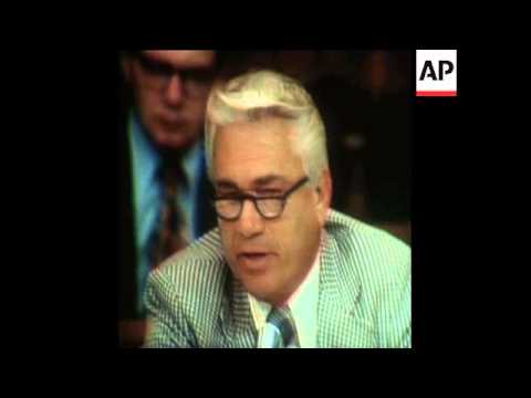 SYND 29 7 74 REPRESENTATIVES DISCUSS RESOLUTION TO IMPEACH PRESIDENT RICHARD NIXON