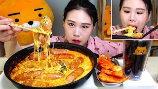 생크림김치소세지콘치즈 뭔 말이야 먹방 Mukbang