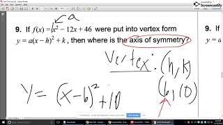 Review | Unit 5 | Chapter 4 | Part 2 | Algebra 2