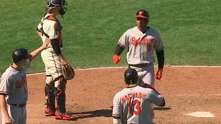 81416 Os Complete Six-Run Comeback To Down Giants