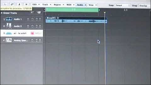 Logic Pro 8: Resizing a Sample
