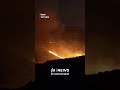 Footage shows intense wildfires tearing through southern Spain