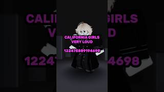 MM2 ROBLOX MUSIC IDS 2026 - CALIFORNIA GIRLS   FIREFLIES #roblox #music #mm2 #shorts