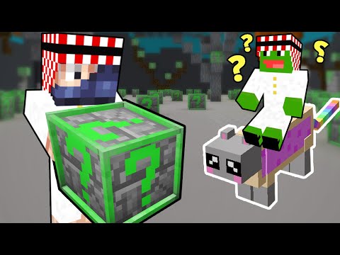 ماين كرافت تحدي سباق بلوكات الحظ خونفشاري 