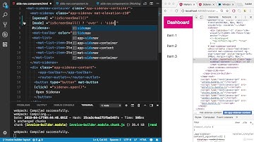 Learning Angular 7 from scratch - Part 5-11 - Adding Responsiveness to Side Navigation
