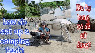 Hướng dẫn cách dựng lều cắm trại tự bung- How to set up a camping tent