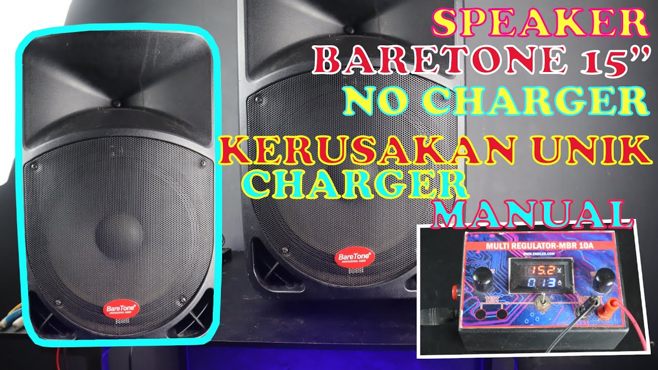Speaker BareTone No Charger Tanpa Harus Ganti Komponen VLOG52