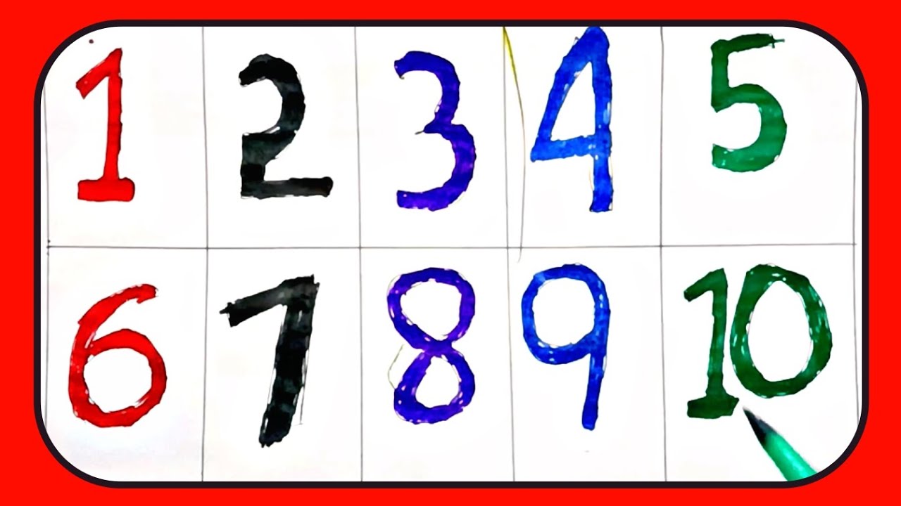 Numbers 1 to 10 for Kids | Easy Counting & Fun Learning - YouTube